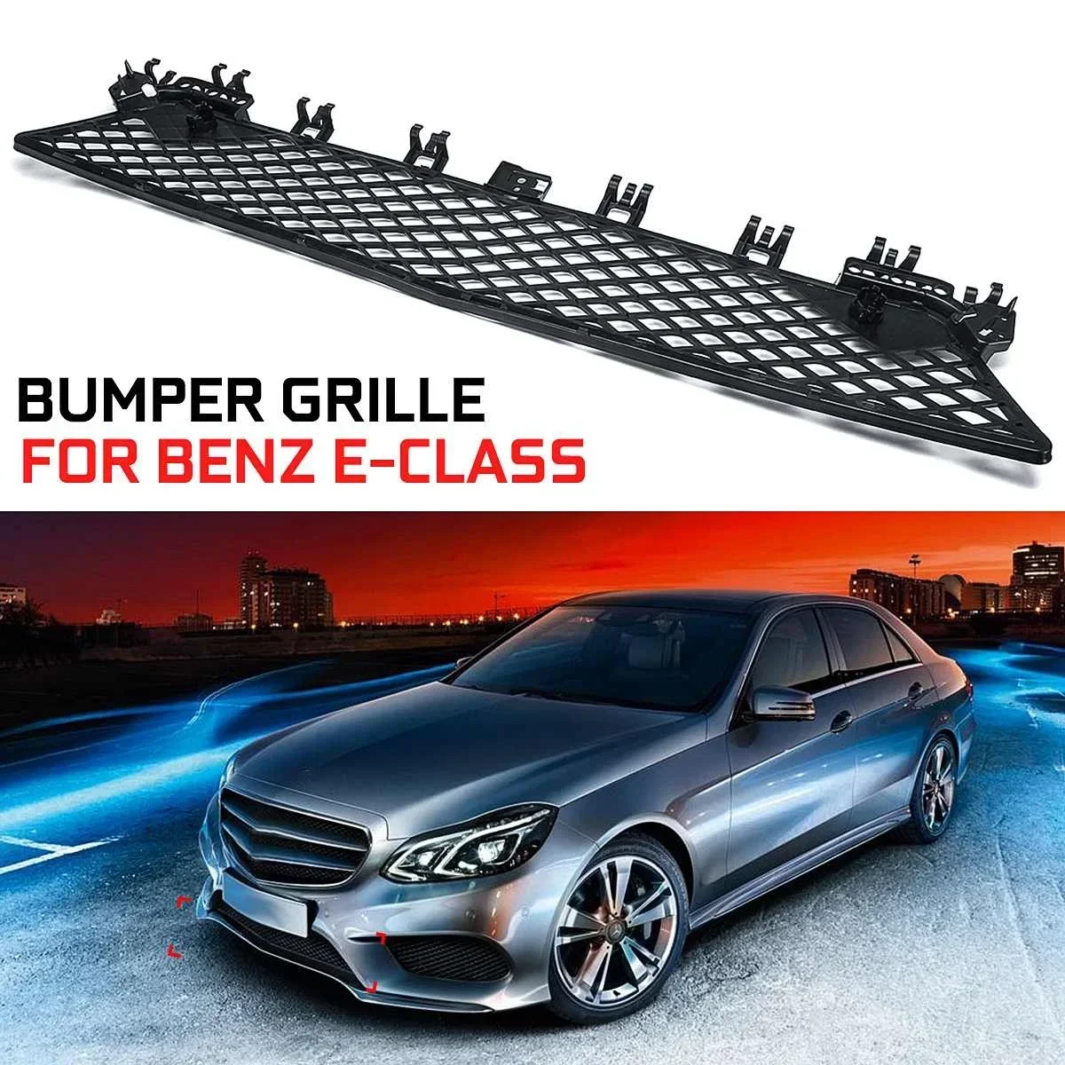 

W207 Car Front Bumper Lower Grill Grille For Mercedes for Benz E-Class W207 C207 2014-2016 Front Lower Mesh Grille