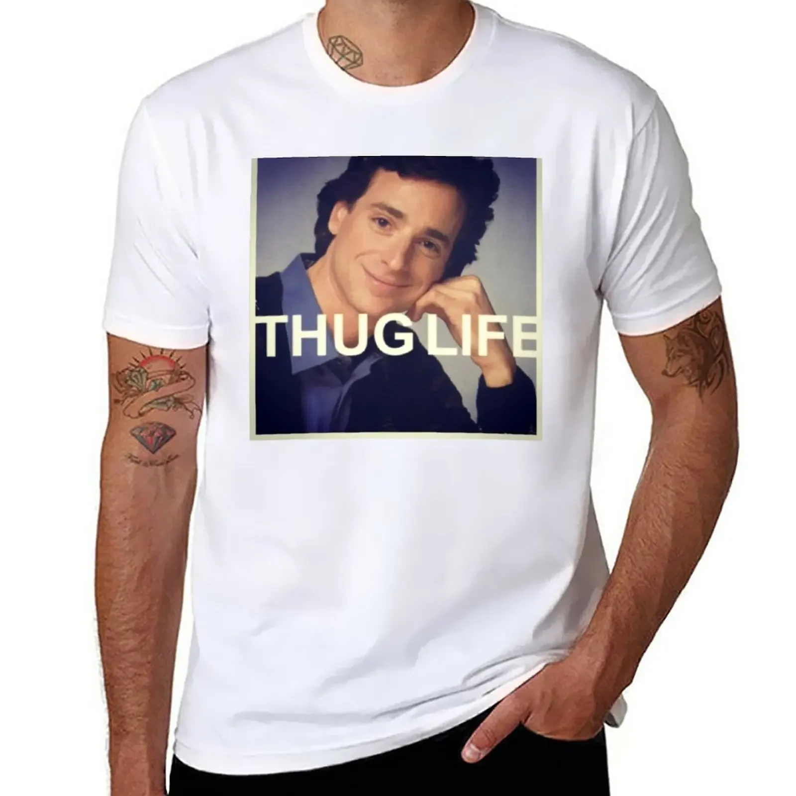 2024 New Bob saggy Bob saget thug life T-Shirt funny t shirts sweat outfits fitted t shirts for men manga vintage anime clothes