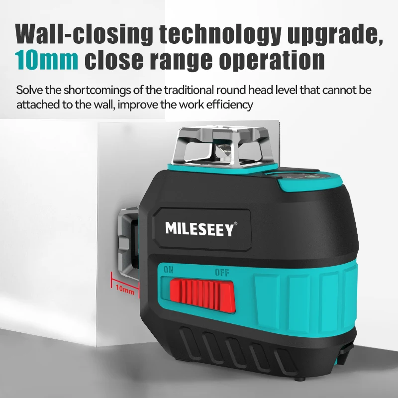 MiLESEEY 360 12 Lines 3D Self Leveling Green Laser Level Professional Laser Leveling Device Horizontal And Vertical Cross Tools