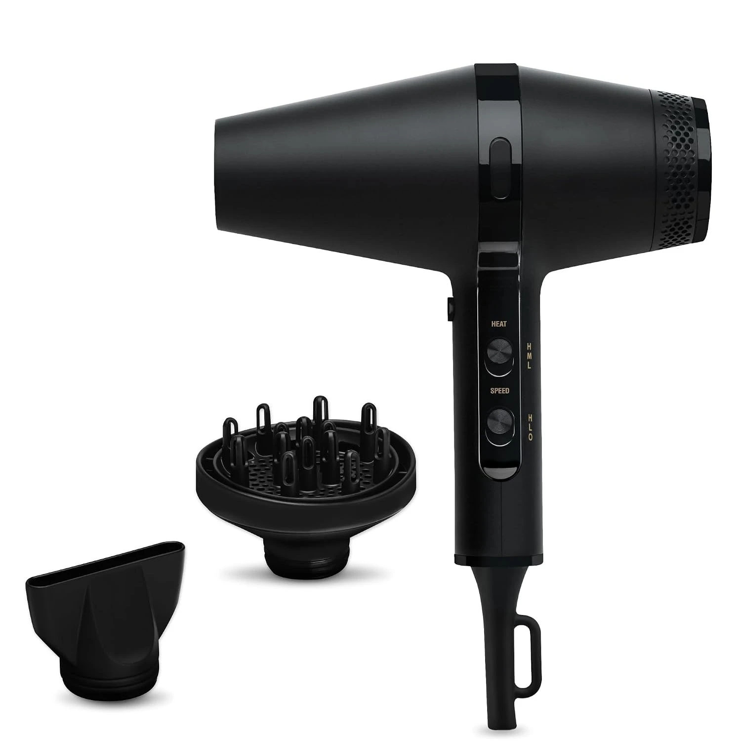 Black Gold Infrared ic Salon Dryer | Fast Drying, Styling and Smooth Results (Black)
