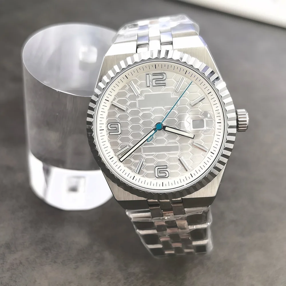 39 مللي متر مقاوم للماء الفولاذ المقاوم للصدأ Land-Dweller حافظة أضعاف حزام متوافق حركة NH35 قطع غيار الأيدي الاتصال الهاتفي الاختياري