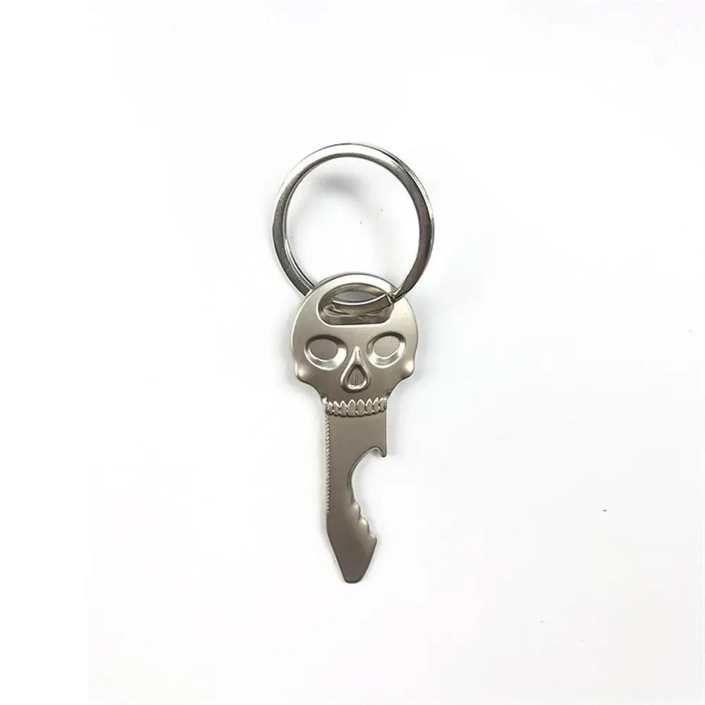 Metal Fashion Portable Household Pendant Skull Durable Kitchen Bottle Opener Simple Wear-resistant Key Chain Alloy Creativity