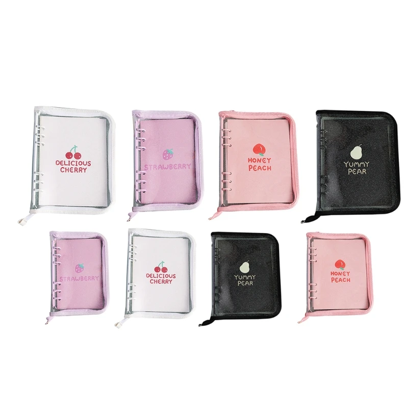 

6 Hole Zippered Loose Leaf Notebook Cover Planner Binder Ring Clips Photo for Shell for Case Drop shipping