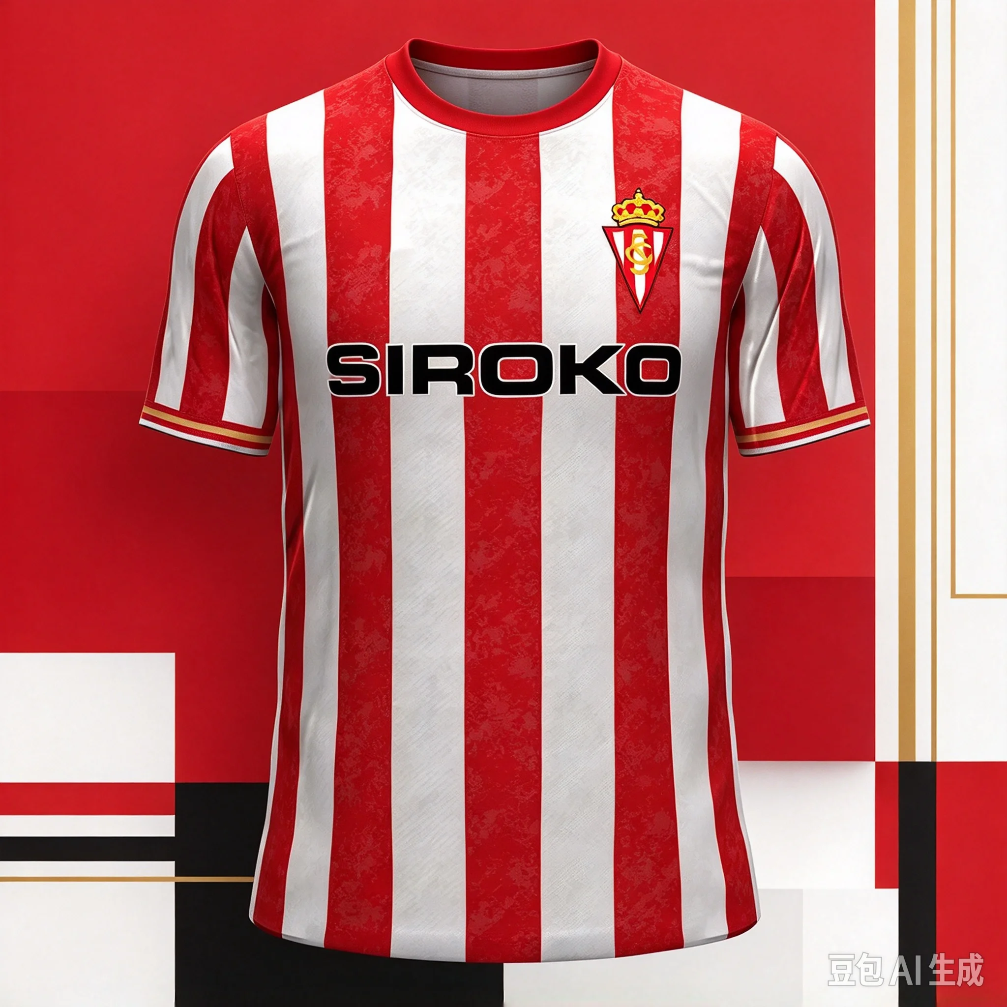 Camiseta de Fútbol Real Sporting De Gijón España 2026, Unisex, Manga Corta, Secado Rápido, Transpirable, Moda Urbana de Verano