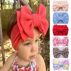 Baby 7'' Large Hair Bow Headband Children Turban Girls Elastic Hair Band Big Bow Head Wrap Bandages For Kids Hair Accessories