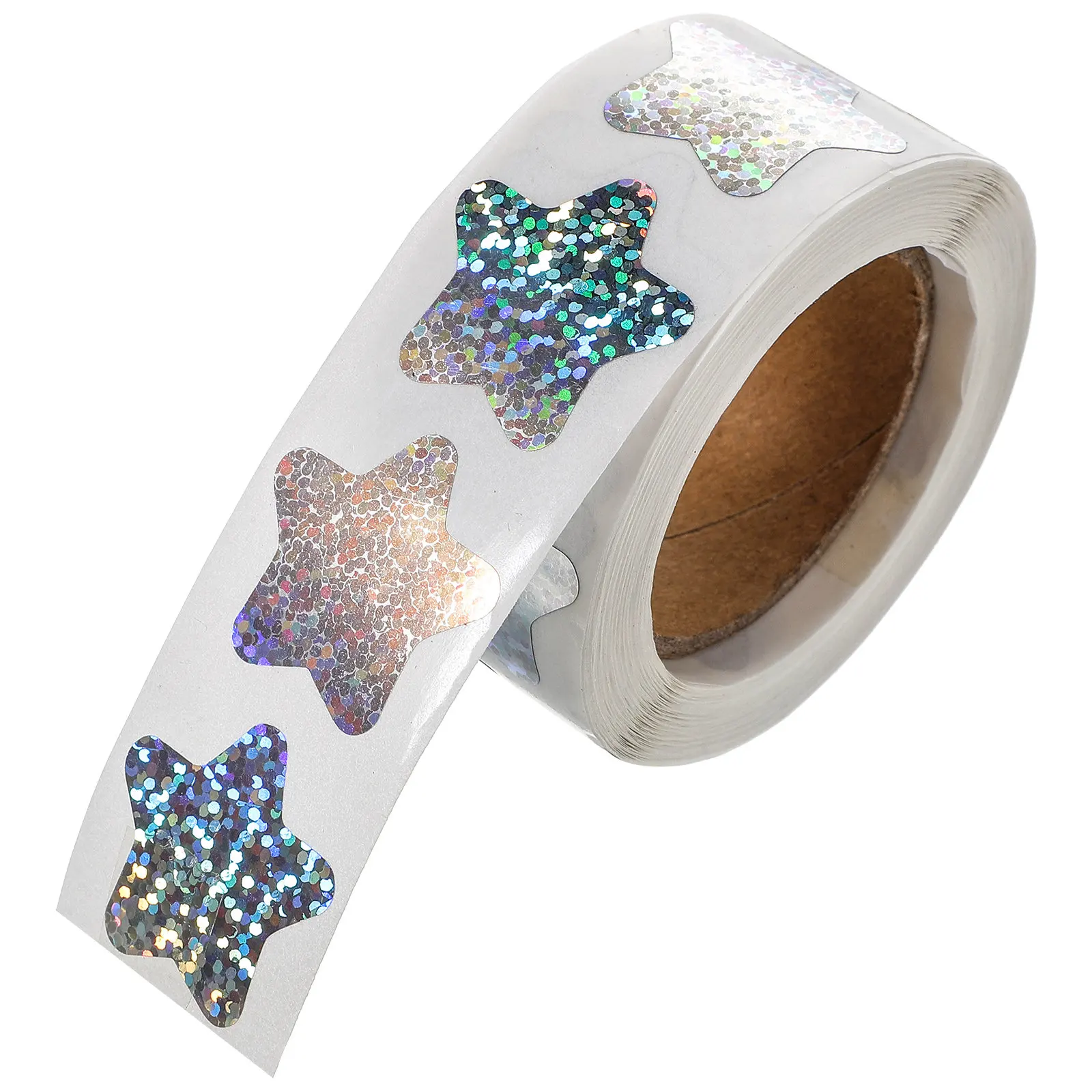 

1 Roll Star Stickers Adhesive Decorative Seal Stickers for DIY Gifts Envelopes Cards Craft Party Labels