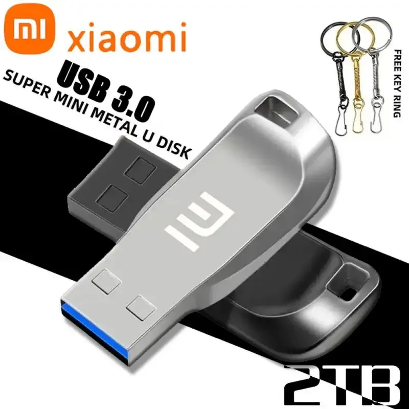 Xiaomi U Disk 1TB USB 3.0ปากกาไดรฟ์ความเร็วสูง2TB 128GB การถ่ายโอนประเภท-C การ์ดหน่วยความจำ SSD pendrive แฟลชไดรฟ์เมมโมเรียสติ๊ก