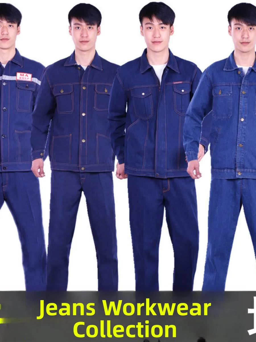 

Resistant to Dirt And Wearable Men's Jeans Workwear Welding Site Work orms Spring Season School orms