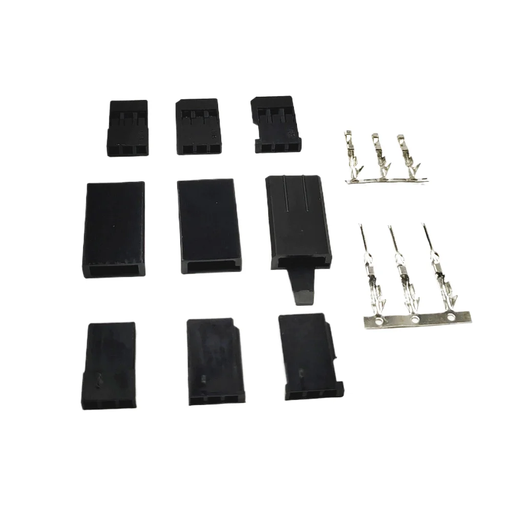 10-50PCS Lockable JR Futaba Servo Plug Connector Set Male Female Crimp Terminals Pin Kit for RC Battery and Model Aircraft - view 3