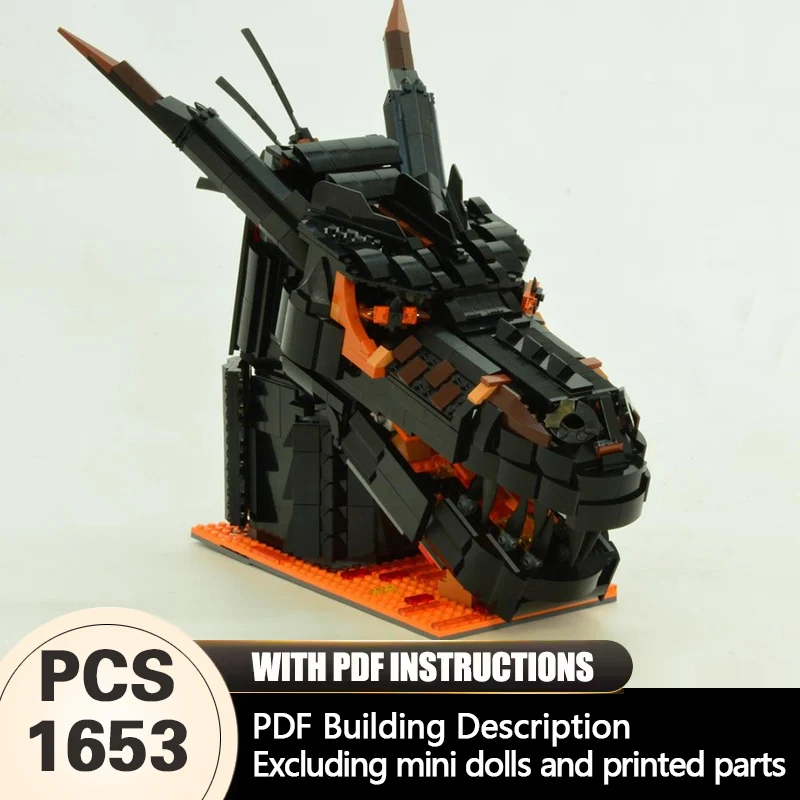 

Creators Animal Series Model MOC Building Bricks Black Dragon Modular Technology Gifts Holiday Assemble Children Toys Suit
