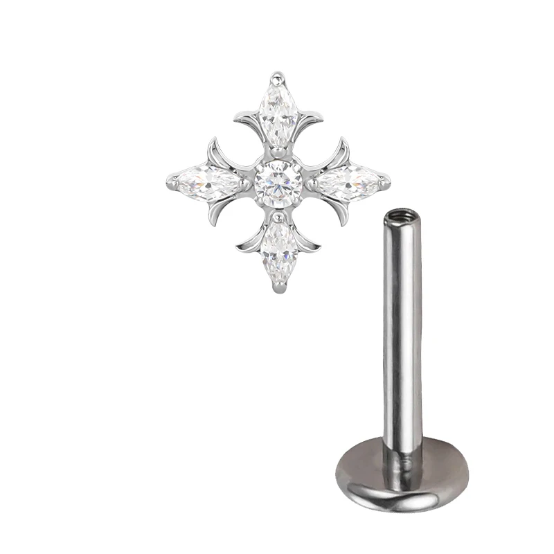 ASTM F136 Titanium Airplane Stud Earrings