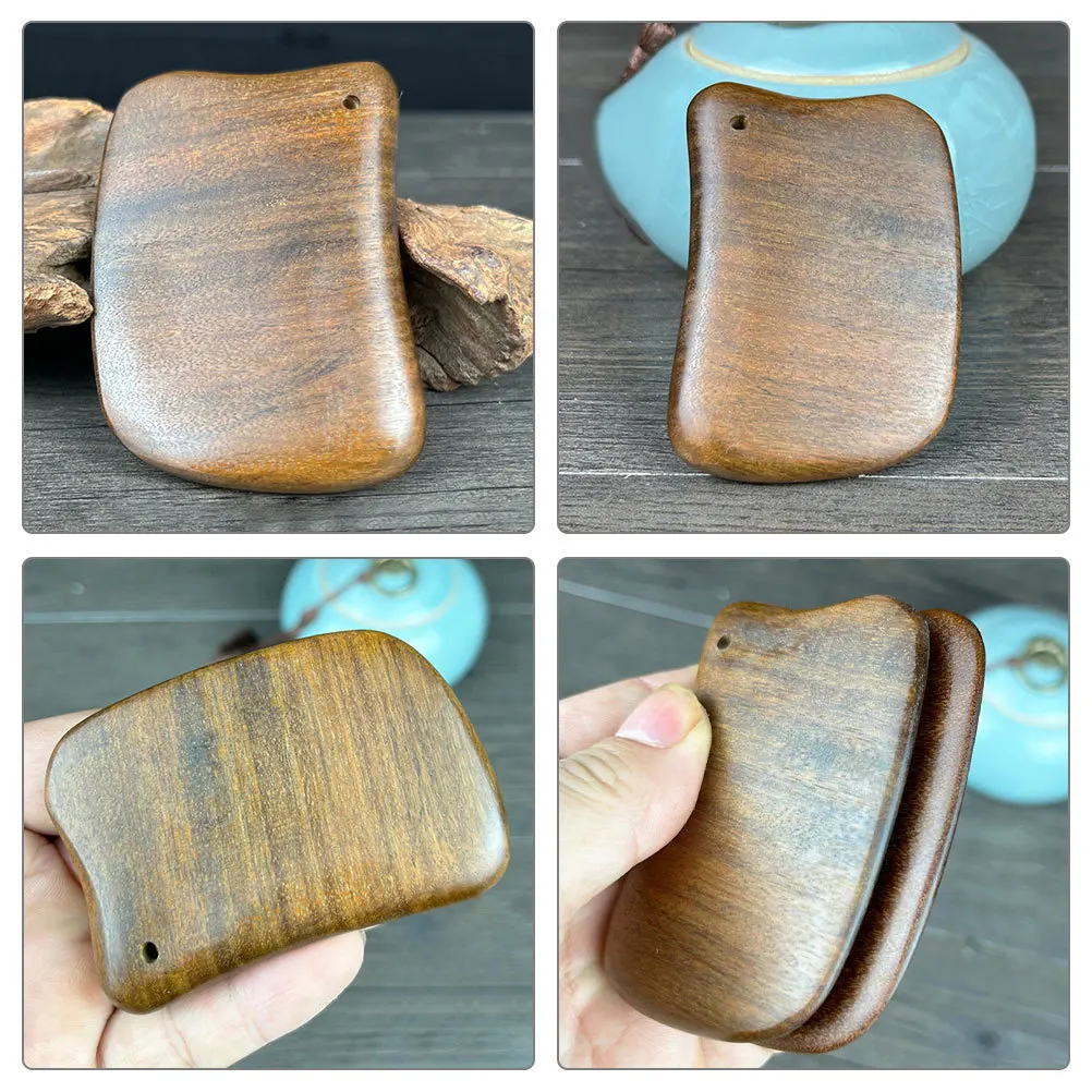 

2 шт., деревянная доска Гуа Ша из сандалового дерева, массажный инструмент для шеи, спины, лица, облегчения мышц, портативный скребок для тела, многофункциональный