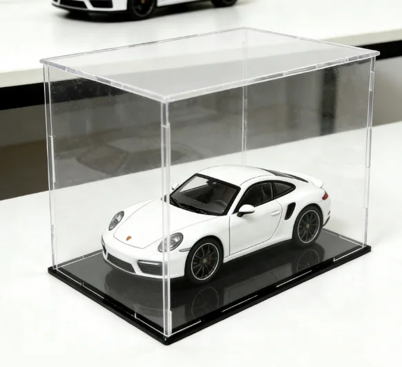 Acrylic Foldable Car Model Display Box, Removable and Easy To Assemble, Polished Surface, High Transparency Packaging
