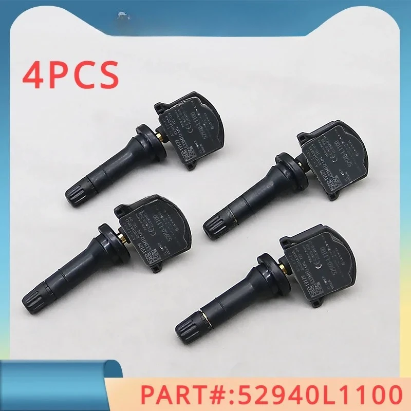 

4PCS 52940L1100 52940-L1100 Tire Pressure Sensor for Kia Sedona Optima Sorento K5 Hyundai HB20 Elantra Tucson Sonata 433MHz
