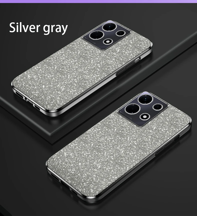 Luxury Gradient Glitter Plating Case on For Infinix Note 30 Note30 Hot 30 30i 40 40i 20 11 10 12 G96 VIP Pro Silicone Back Cover