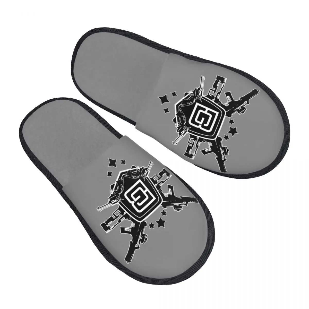 Custom Print Women Military Fan Berettaes Gun Logo House Slippers Soft Warm Memory Foam Fluffy Slipper Indoor Outdoor Shoes