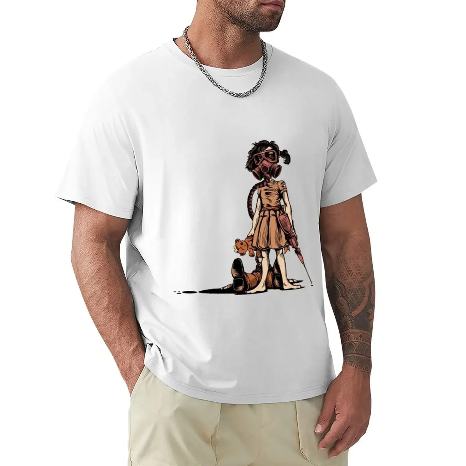 Little Sister Meets Post-Apocalyptic T-Shirt kawaii clothes cute clothes plus sizes mens tall t shirts