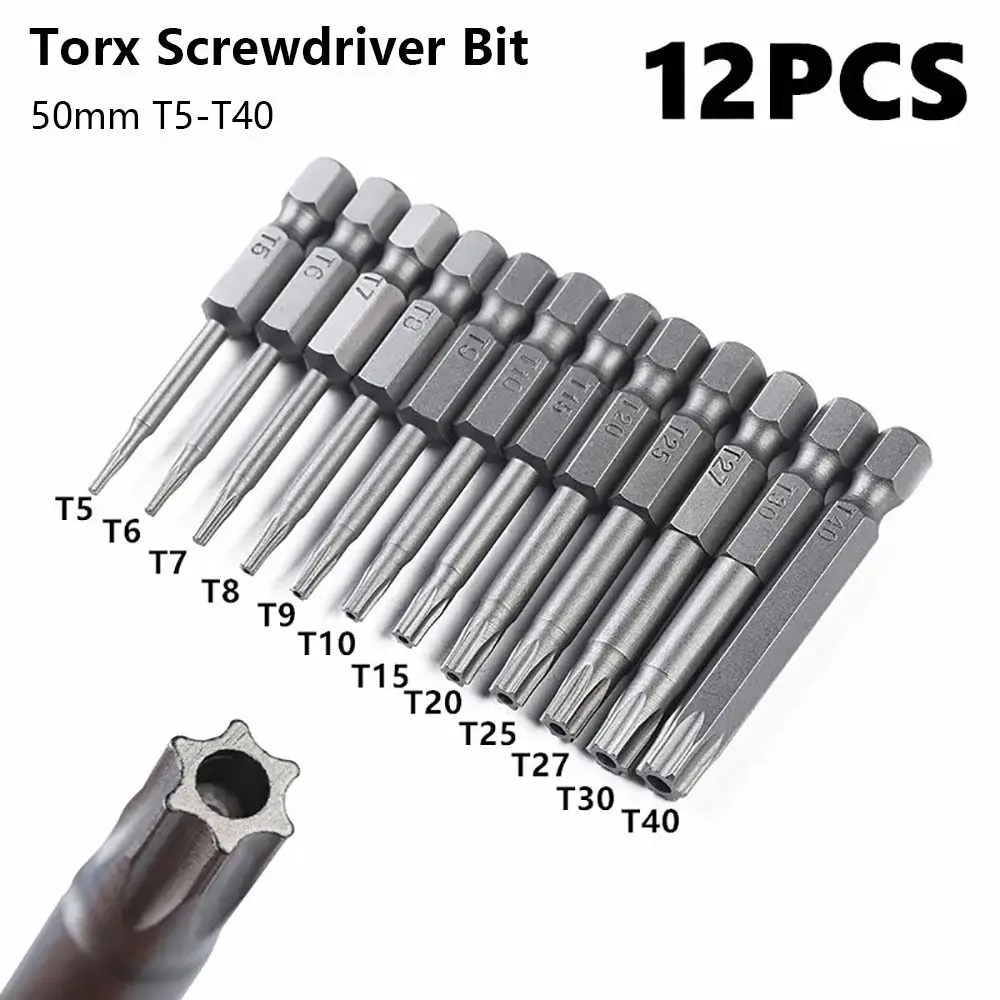 12Pcs/Set 50Mm Torx…