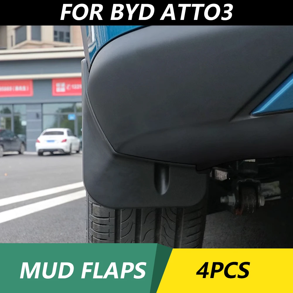 Car Mud Flaps Car Mudflap for BYD Atto 3 Yuan Plus Atto3 2021 2022 2023 Mudguard Splash Guards Fender Mudflaps Auto Accessories