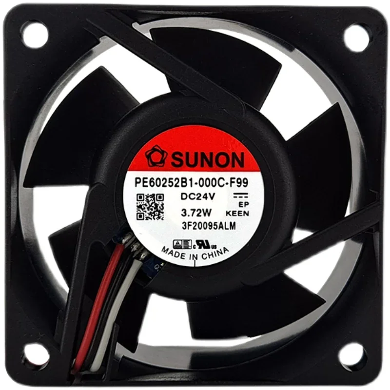 

PE60252B1-000C-F99 24V 3.72w to 6900rpm new built quasi cooling fan 6CM 6025MM