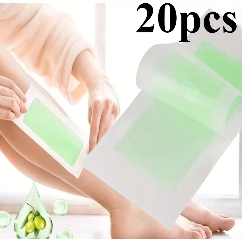 5/20pcs Professional Hair Removal Wax Strips for Summer Depilation Double Sided Cold Wax Paper for Leg Body Face Useful woman