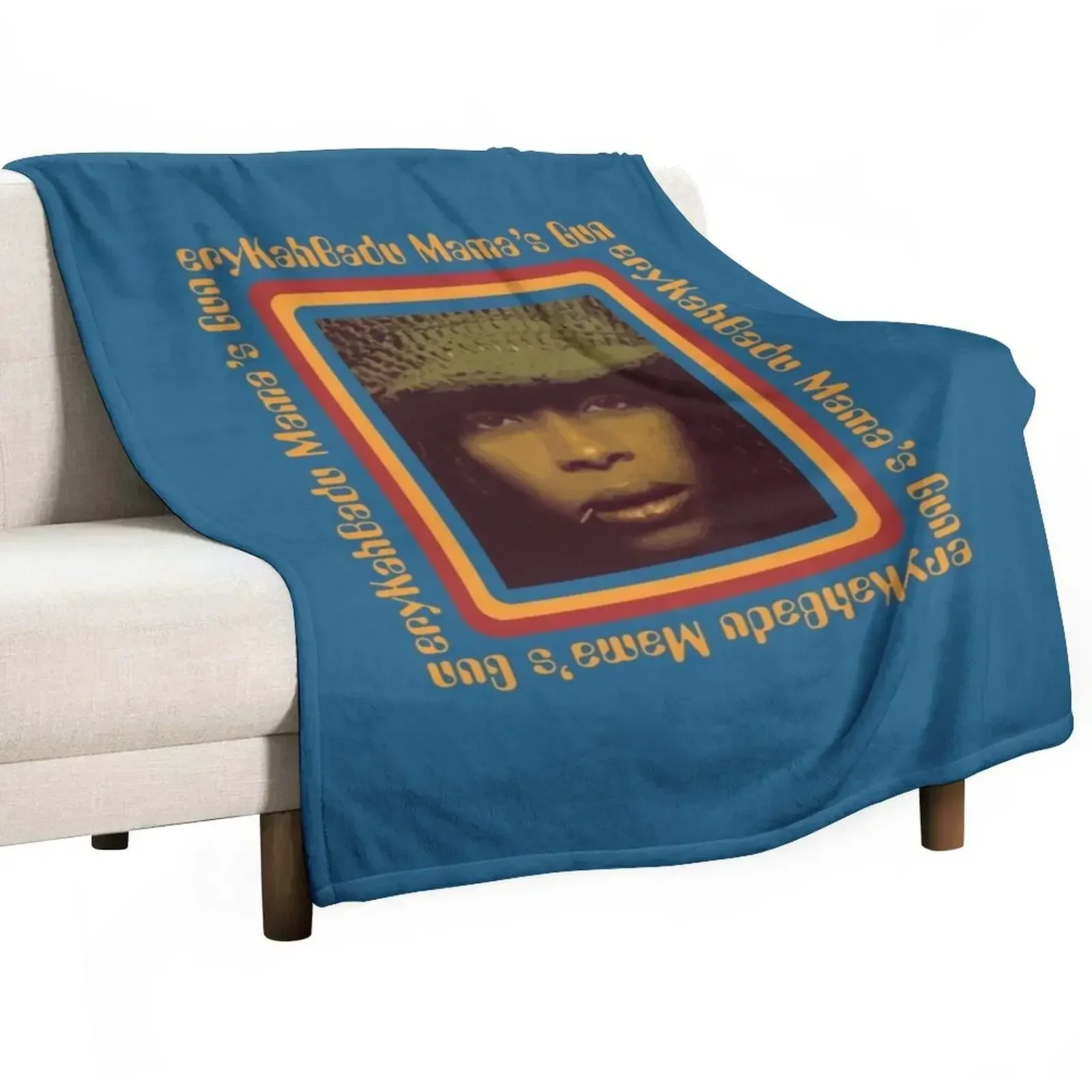 New BowersJ Erykah Badu Mama_s Gun Men_s Throw Blanket for babies bed plaid Luxury Designer Blankets