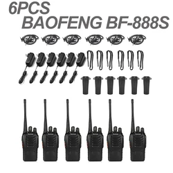 BAOFENG-walkie-talkie de larga distancia, dispositivo de comunicación bidireccional, UHF, 888S