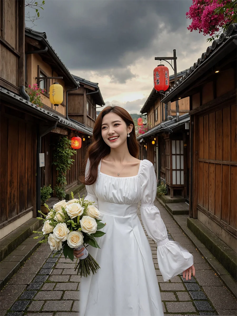 Sukienki damskie eleganckie na imprezę, fason A, styl francuski, morelowe, z rozcięciem z boku, wysokie rozcięcie, rozcięte, z wycięciami, jesień