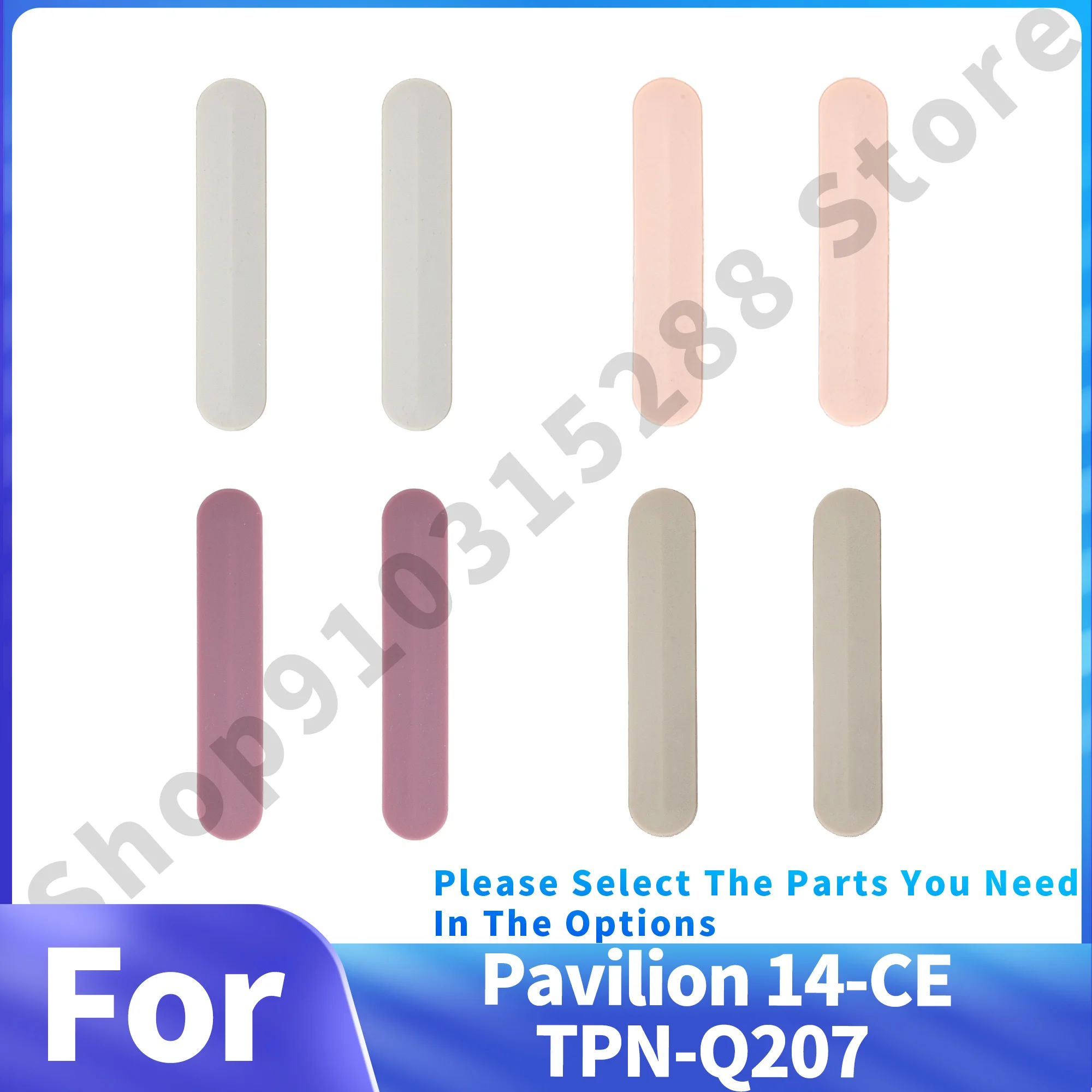 

New Rubber Feet For Pavilion 14-CE TPN-Q207 13-AN TPN-Q214 Plastic Pads On Bottom Case Non-slip Mat Replacement Silver/Gold/Pink