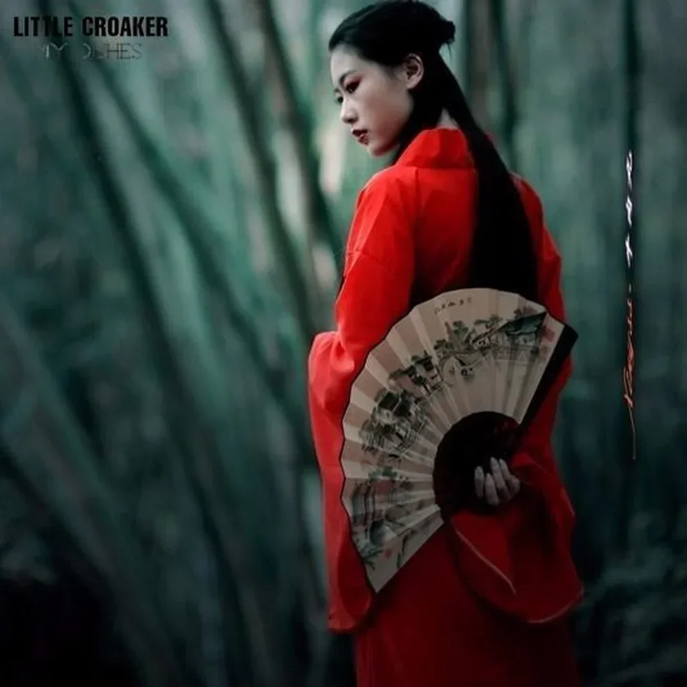 2023 пальто ханьфу в китайском стиле, традиционный ежедневный чистый шифоновый кардиган ханьфу Тан для древней женщины, китайская одежда для женщин