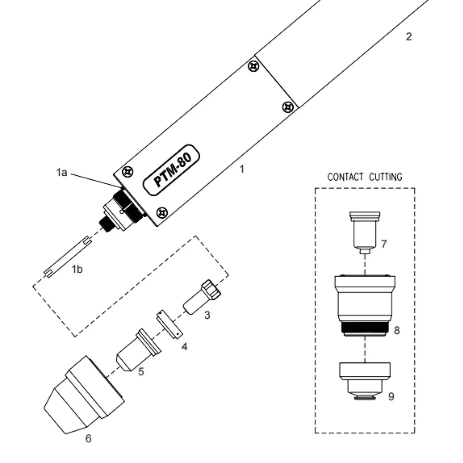 10 Pointe de buse 10 Électrode 51311.11 51311.13 52558 PT-80 PT80 PTM-80 IPT-80 IPTM-80 IPTM80 IPTM PT 80 80A Torche de découpe plasma