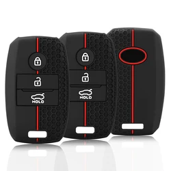 Silicone Car Key Case Cover for Kia Picanto Sportage 2017 2020 RIO 3 Cerato 4 Soul K5 Ceed Optima Seltos Sorento Accessories