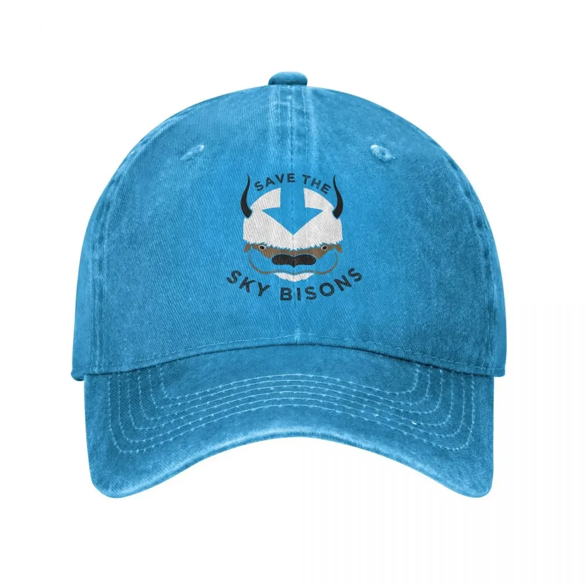 Save The Sky Bisons Appa Baseball Caps Distressed Cotton The Last Airbender Anime Snapback Hat Activities Unstructured Soft Caps