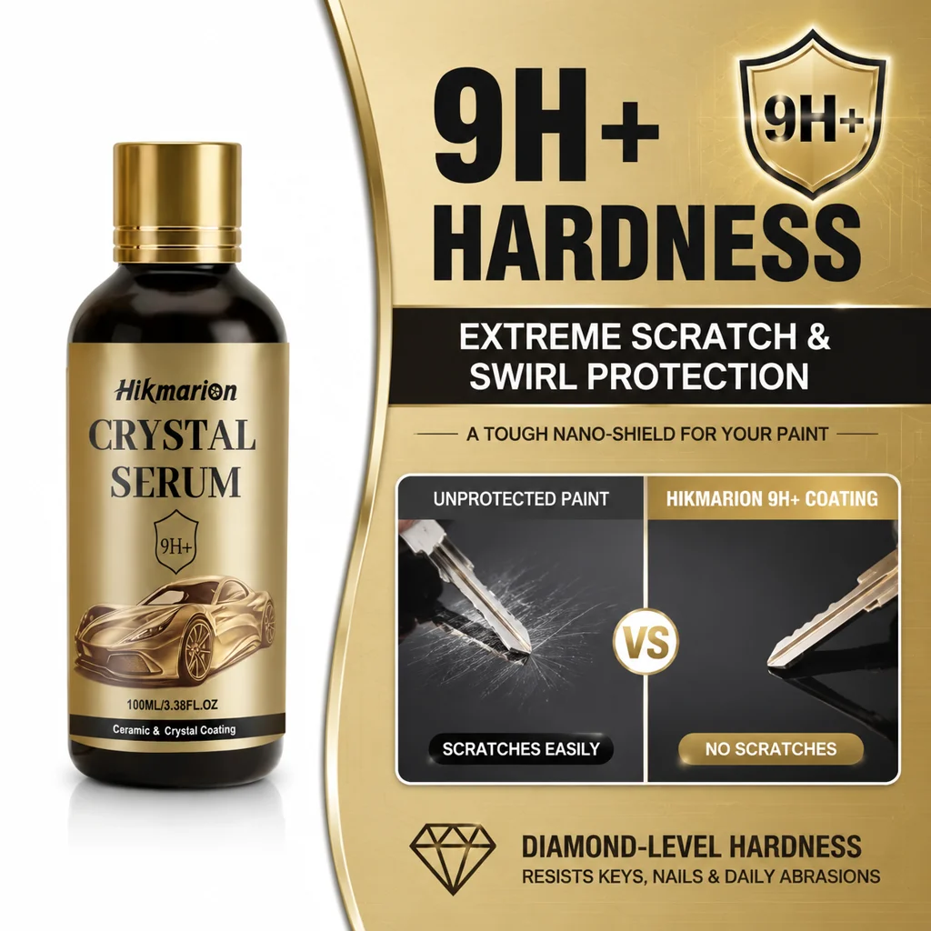 Ceramic Car Coating Kit – Auto Paint Crystal Plating & Gloss Enhancer, Hydrophobic Anti-Fouling Scratch Resistant, Nano Coating for All Vehicles