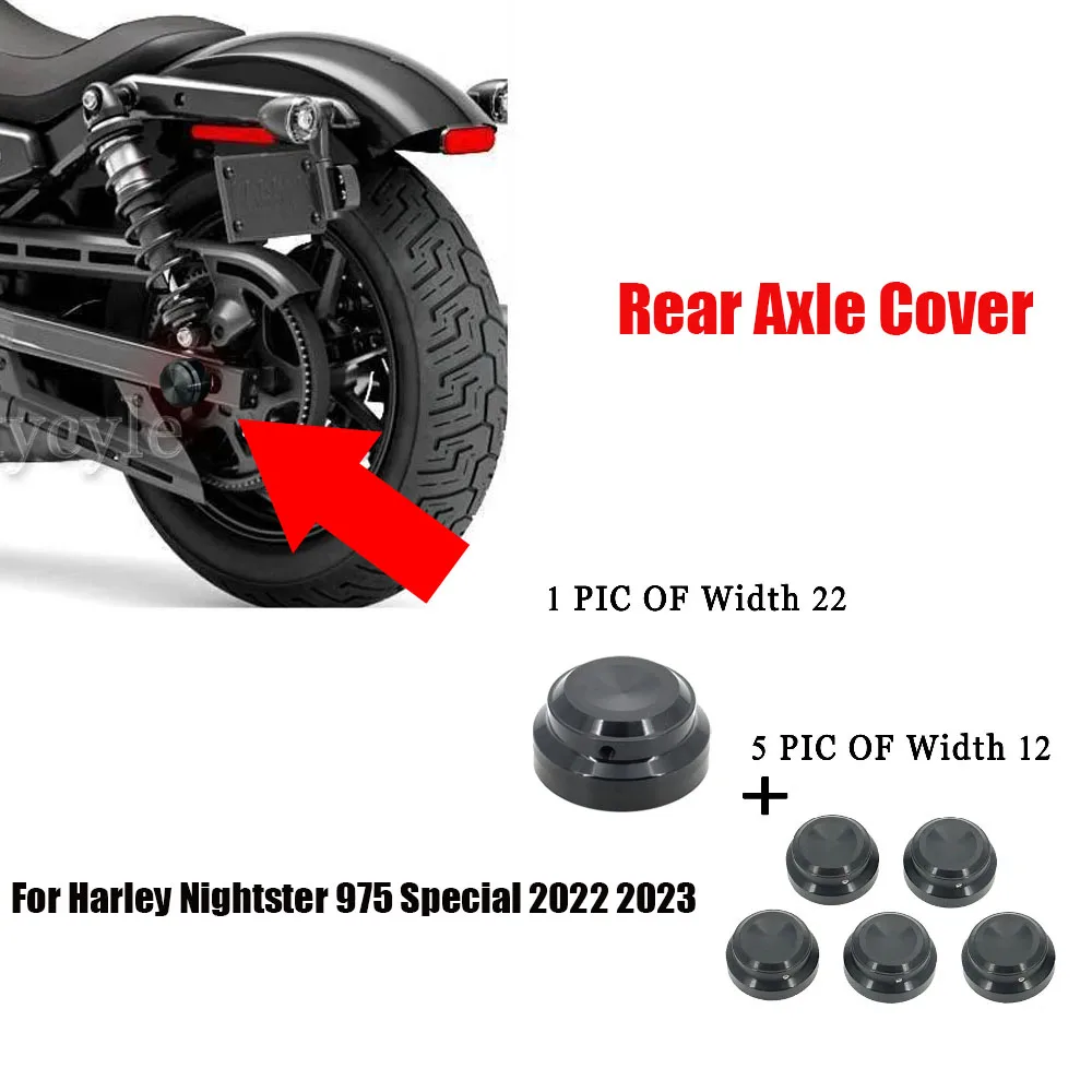 

New Style Motorcycle2022 CNC Aluminum Front Axle Cover Suitable For Harley Motorcycle 975 RH975 RH 975 Special 2022 2023