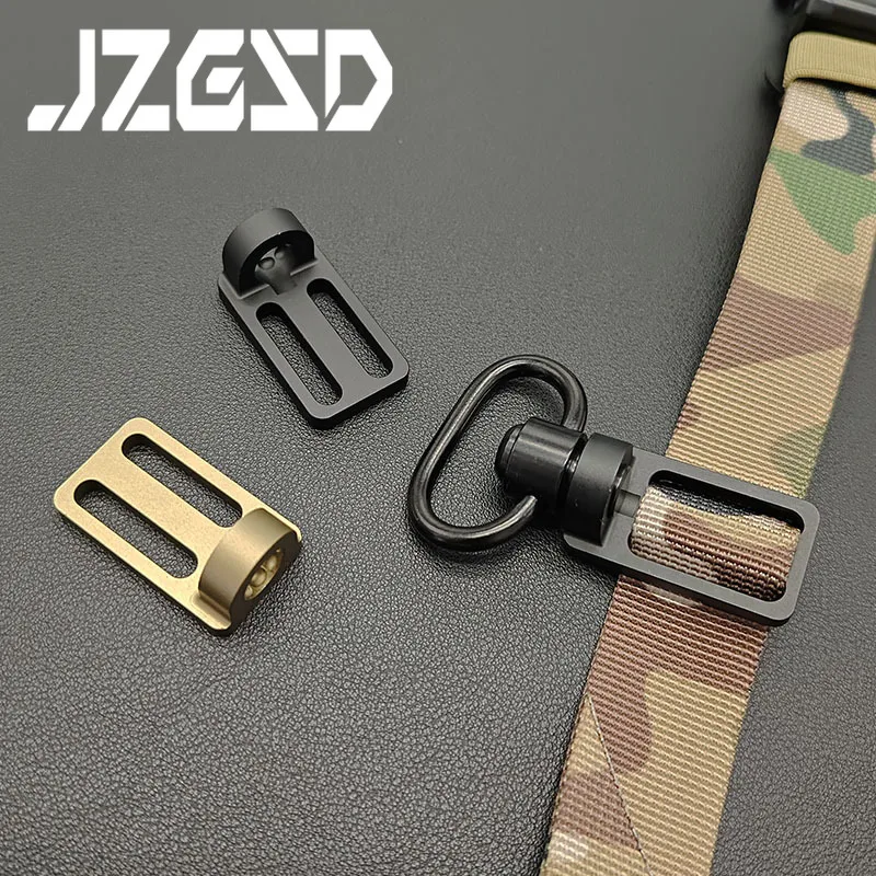 

Tactical Metal 1 Inch Convert Between 2 To1 Point Triglide Sling Adapter With QD Swing Mount Swivels Airsoft Hunting Accessories