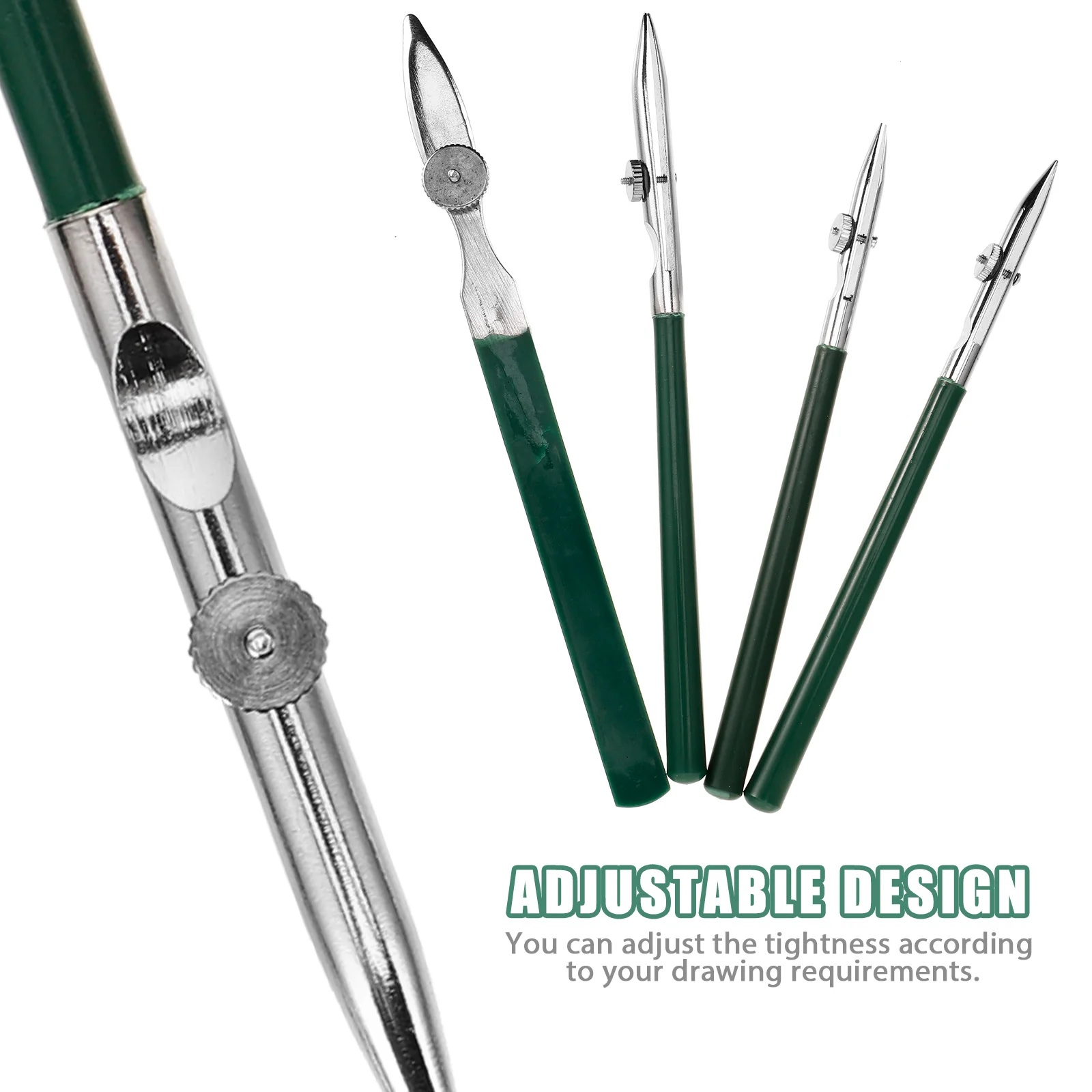 

4pcs Adjustable Art Ruling Ergonomic Fine Tip Drawing Pens Ink Or Paint Straight Line Pens For Artists Line Sketching Tools Arts