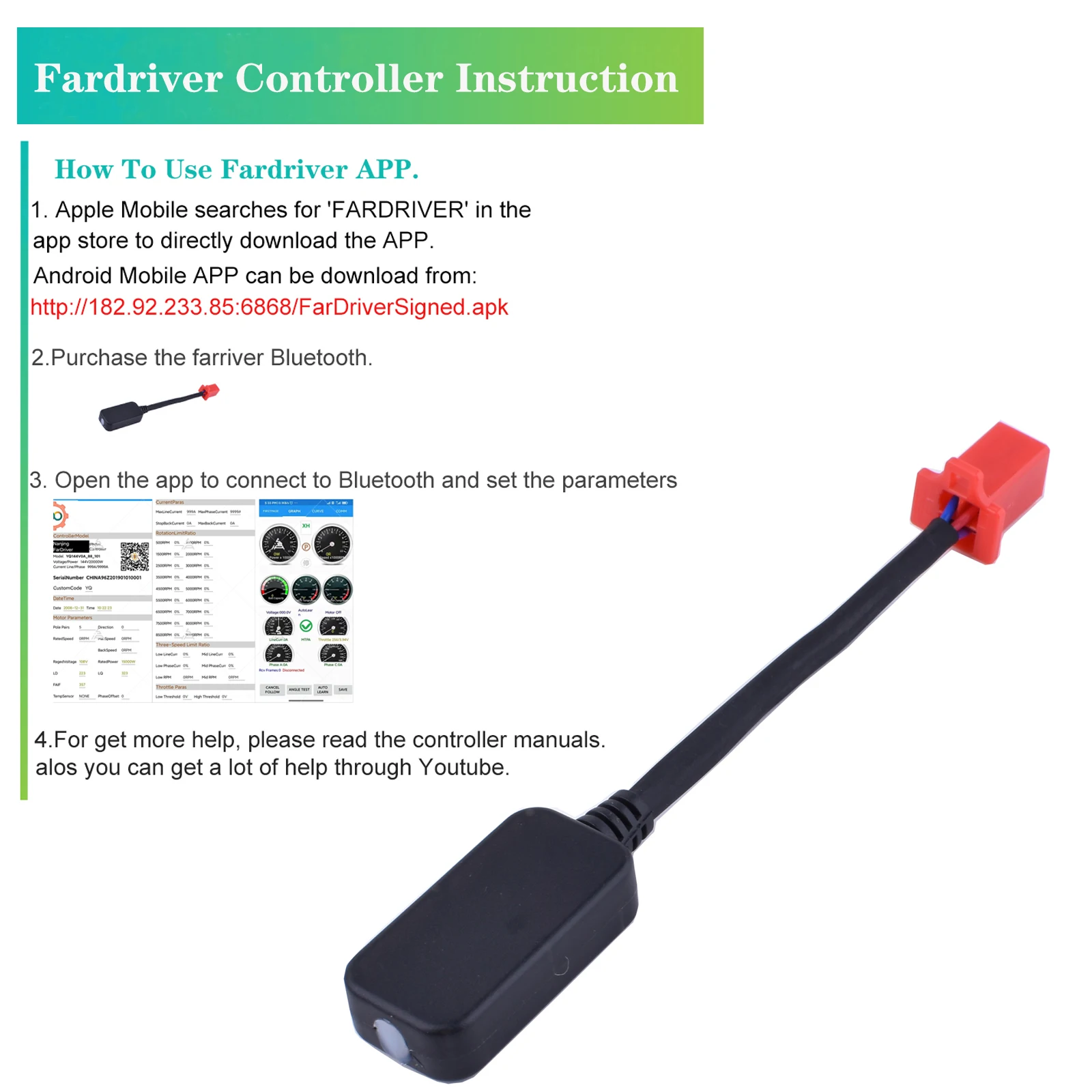 72V 5000W Ebike Controller KR72300 100A Brushless Controller for Electric Bike Motorcycle Razor Programmable