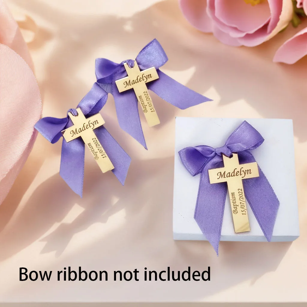 

Personalized Mirror Acrylic Cross Baptism Labels, Cross Baptism Gift Tags, Blessing Tags, Baptism Gifts, Ribbon Not Included