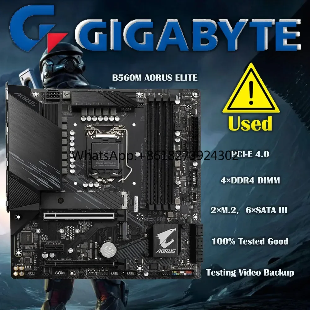 Gigabyte B560M AORUS ELITE placas base LGA 1200 DDR4 128GB M-ATX para placa base de escritorio Intel B560 M.2 SATA III USB3.0