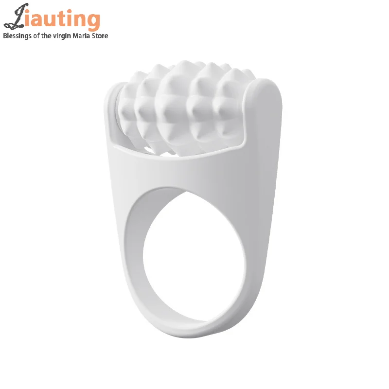 Rullo per massaggio facciale Massaggiatore manuale per sollevamento facciale Anello per bastone da massaggio rotolante Strumento per la cura della bellezza Viaggio portatile in silicone/casa