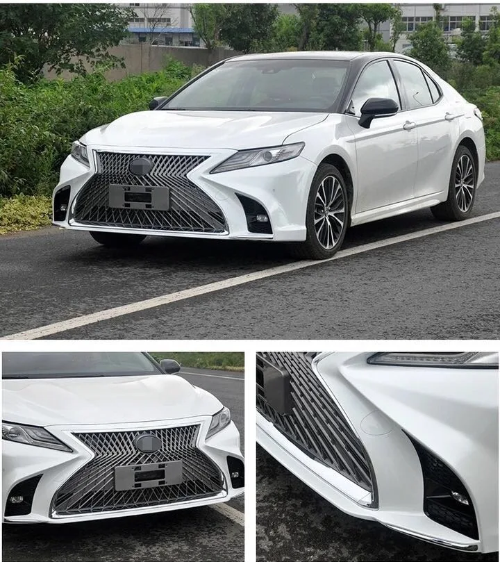 

Применимаемый передний бампер Camry 18, 8-го поколения, модифицированный передний бампер LS, обновление средней сети