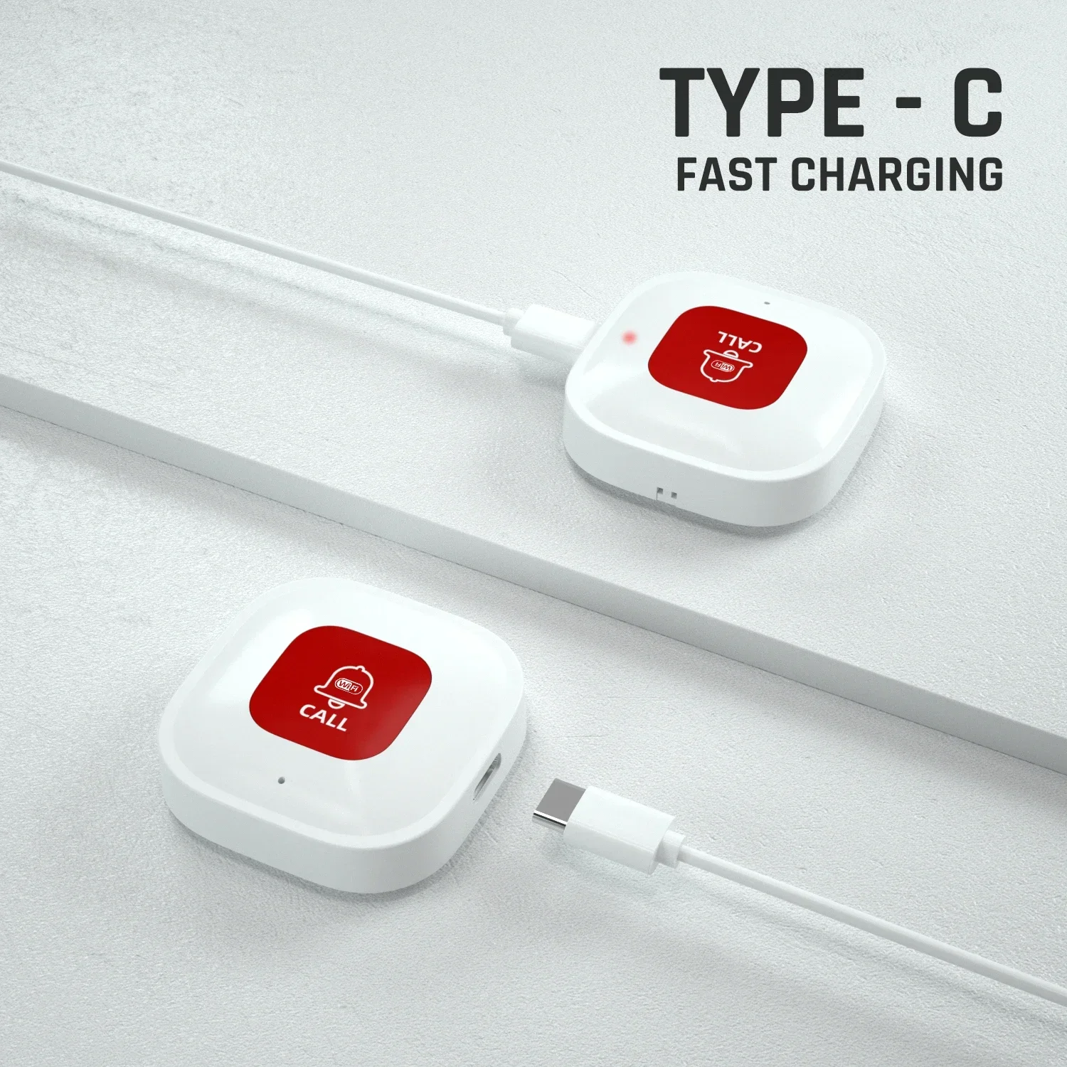 Tuya WiFi Smart SOS Call Button Wireless Caregiver Pager Phone Alert Transmitter Emergency Call Button for Elderly Patient