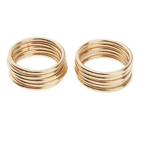 2X 10pcs Welded Iron Metal Dream catcher Rings Macrame Hoop Loop Craft
