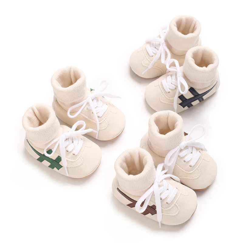 

Winter Fashion Baby Shoes Soft PU High Quality Rubber Anti-slip Sole Spring and Autumn Style for Newborn Toddler Boys and Girls
