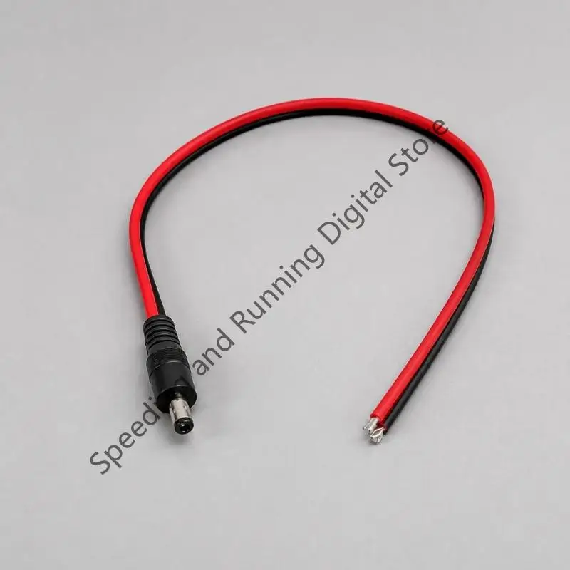 50/100CM DC5521 Supply 5.5mm x 2.1mm Male female Power Pigtail 14AWG Bare Wire Open End Repair Cable CCTV Security Camera LED