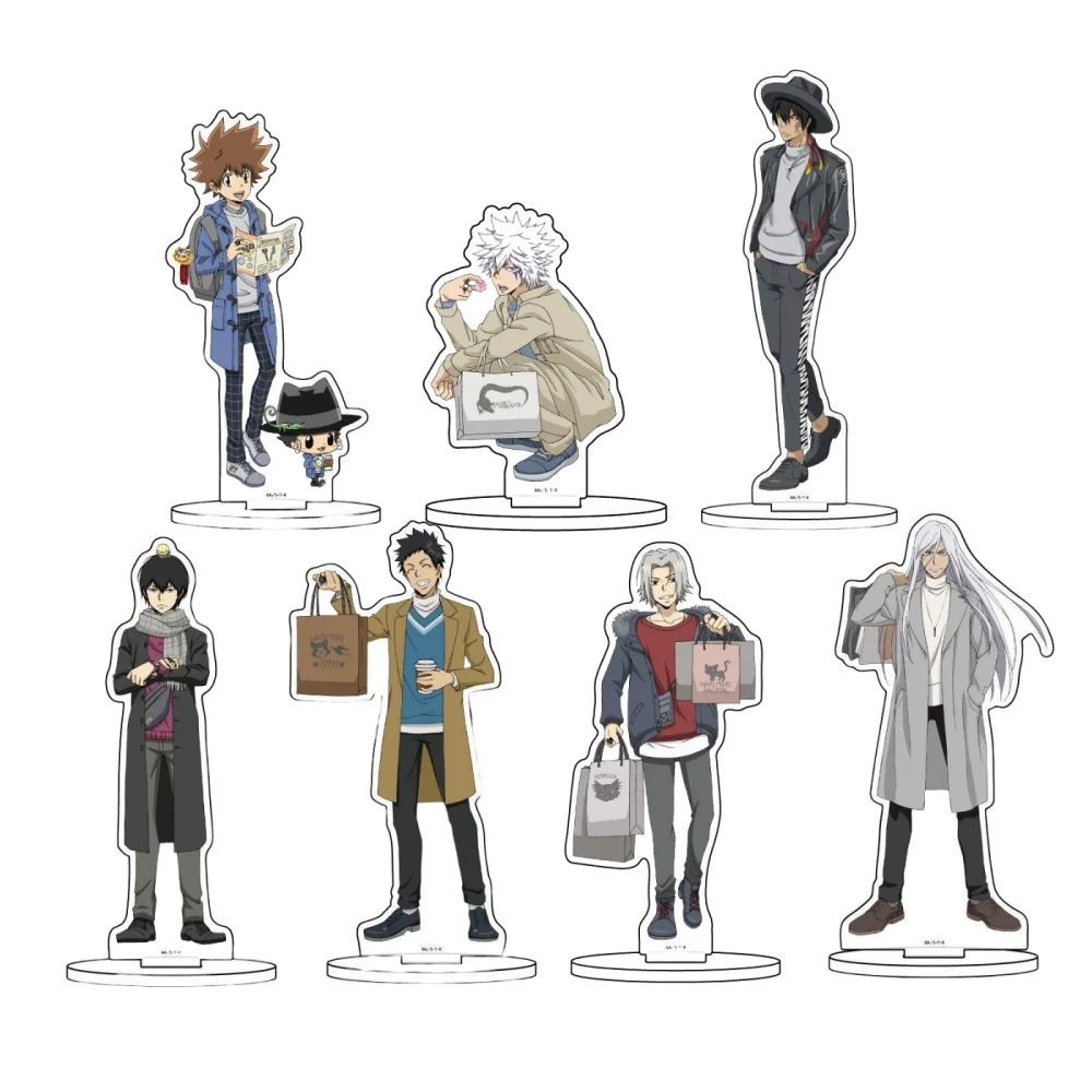 Charm Anime Fans Gifts Family Teachers HITMAN REBORN HD Character Series Acrylic Stand Sawada Tsunayoshi Chrome About 15cm