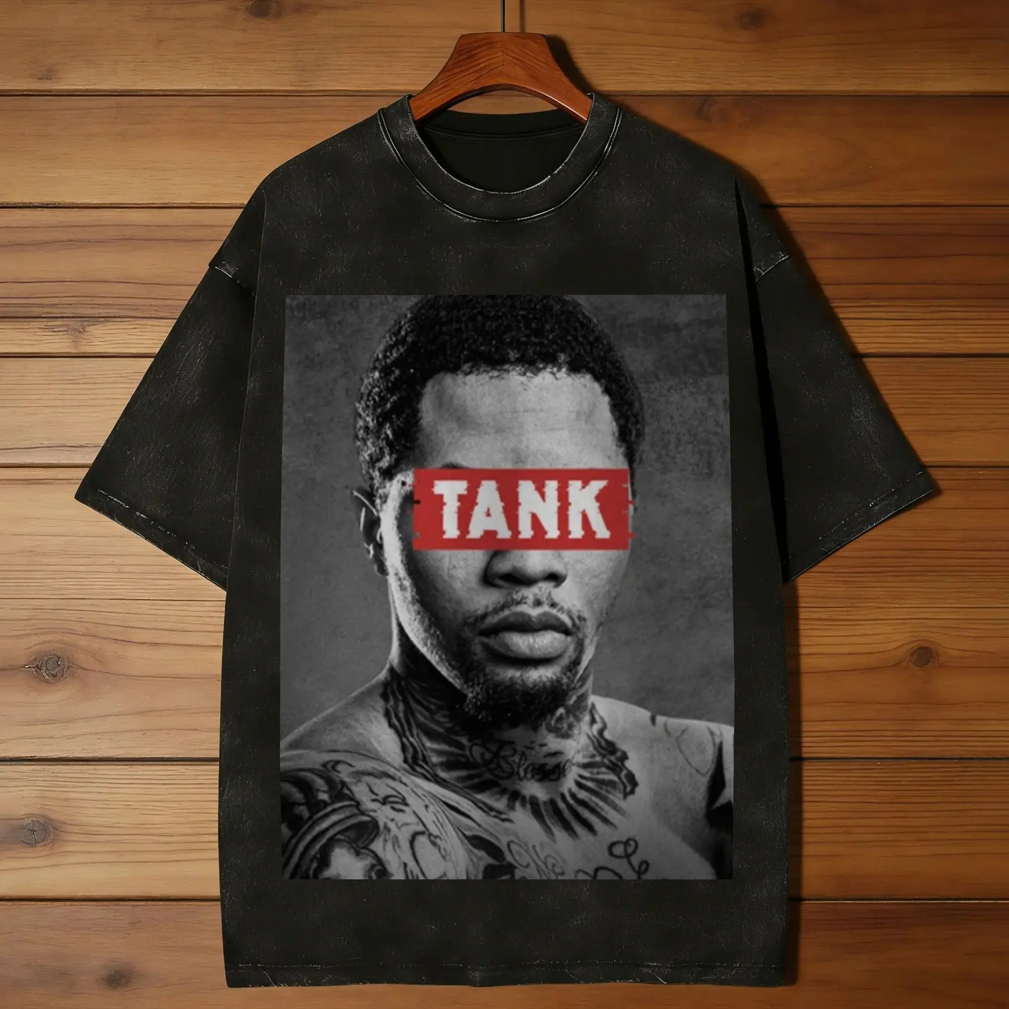 Men Gervonta Davis Boxing T Shirts  Tops Beach Awesome Short Sleeve T-Shirt Round Neck Hip Hop Design Tee Shirt Cheap