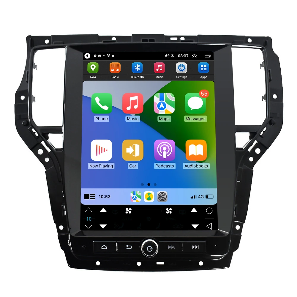 12.1 بوصة نظام صوت السيارة أندرويد 13 لاعب مع نظام تحديد المواقع FM الارسال إلكترونيات السيارات Roewe RX5 2016 2017 2018 شاشة سيارة تعمل باللمس