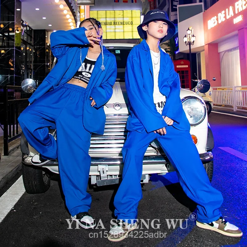 

Костюм для девочек, осенний повседневный пиджак с длинными рукавами, брюки, детские костюмы из двух предметов, формальный черный комплект куртки, синий комплект для мальчиков